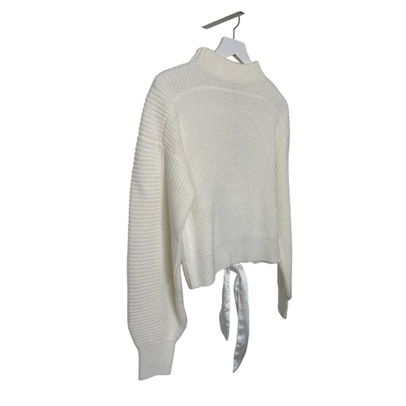 Design History Rib Knit Tie Back Sweater - Picture 5 of 7